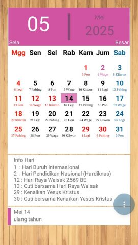 Kalender Jawa для Android — скриншот 2