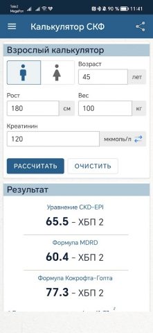 Калькулятор СКФ для Android — скриншот 4