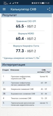 Калькулятор СКФ для Android — скриншот 5