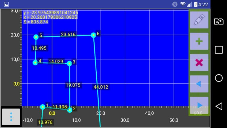 Калькулятор многоугольника для Android — скриншот 2