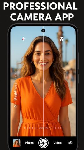 Камера DSLR HD: камера 4K HD для Android — скриншот 1