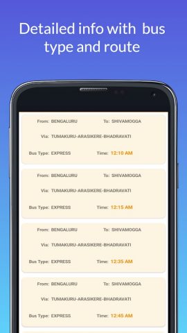 Karnataka Red Bus Timings для Android — скриншот 4