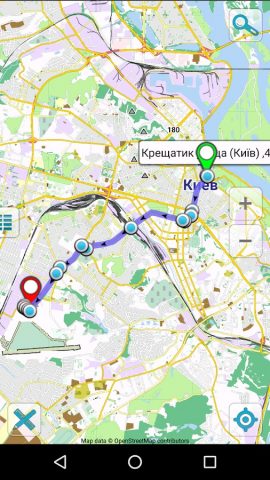 Карта Киева офлайн для Android — скриншот 4