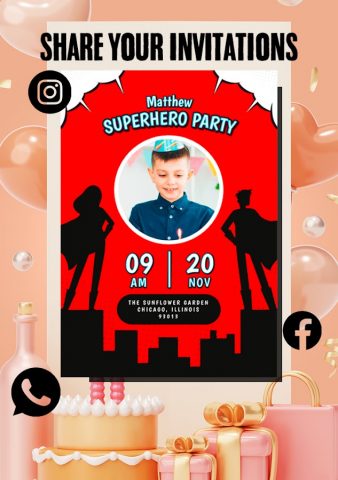 Kids Birthday Invitation Maker для Android — скриншот 3