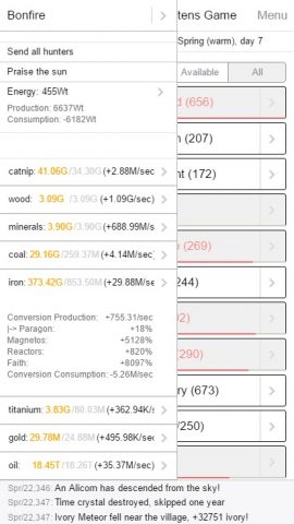 Kittens Game для Android — скриншот 1