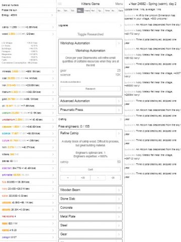 Kittens Game для Android — скриншот 4