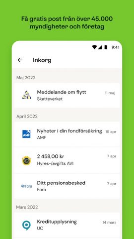 Kivra Sverige для Android — скриншот 3