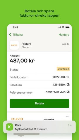Kivra Sverige для Android — скриншот 4