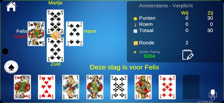 Klaverjas HD для Android — скриншот 4