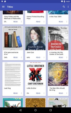 Книжная полка FBReader для Android — скриншот 5