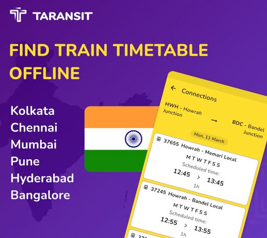 Kolkata Sub & local train time для Android — скриншот 1