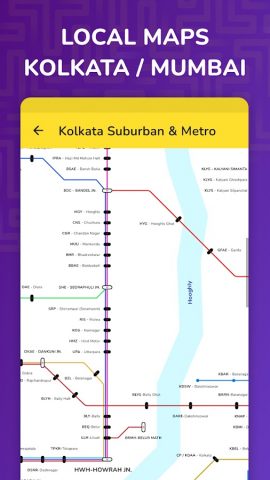 Kolkata Sub & local train time для Android — скриншот 2