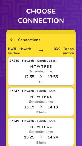 Kolkata Sub & local train time для Android — скриншот 4