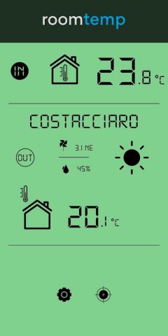 Комнатный термометр для Android — скриншот 1