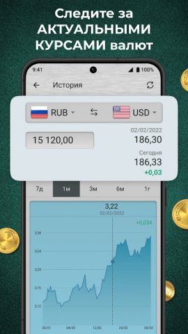 Конвертер Валют Плюс для Android — скриншот 2