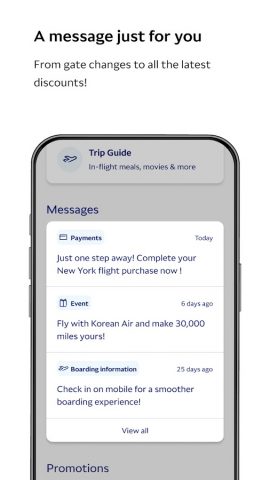 Korean Air My для Android — скриншот 3