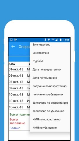 Кредит  Дебет — книга учёта для Android — скриншот 3