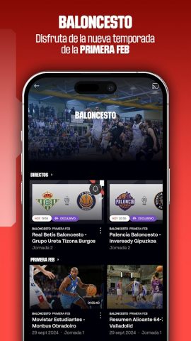 LALIGA+ Live Sports для Android — скриншот 3