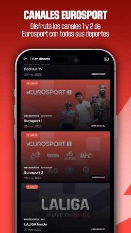 LALIGA+ Live Sports для Android — скриншот 5