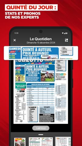 La Gazette des Courses: Quinté для Android — скриншот 3