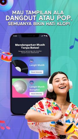 Langit Musik для Android — скриншот 1