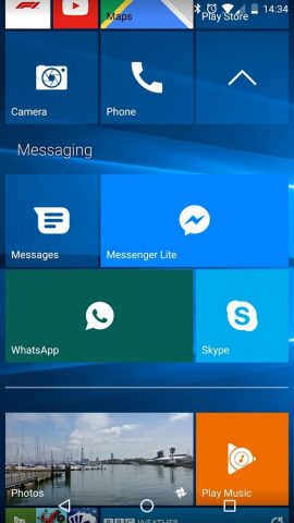 Launcher 10 для Android — скриншот 2