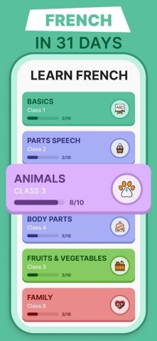 Learn French for Beginners для Android — скриншот 1