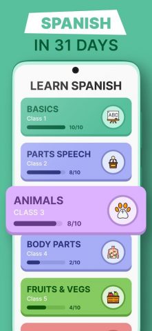 Learn Spanish for Beginners для Android — скриншот 1