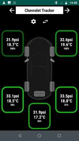 Light TPMS для Android — скриншот 2