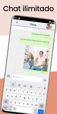 Ligues chat citas QueContactos для Android — скриншот 4