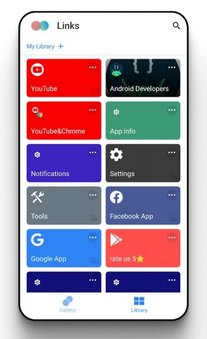 Links-Менеджер ярлыков для Android — скриншот 1