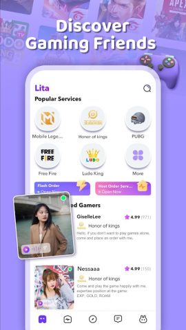 Lita — Meet Gamer Friends для Android — скриншот 3