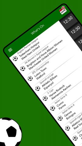 Live Football on TV для Android — скриншот 1