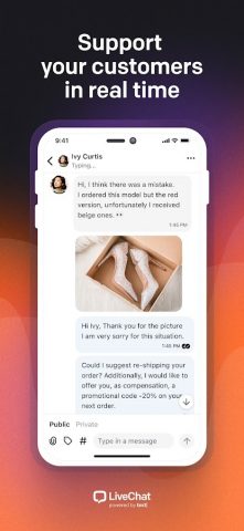 LiveChat — Customer service для Android — скриншот 3