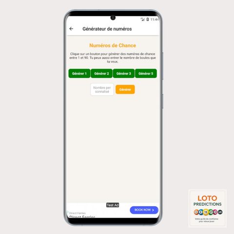 Loto Prédictions CI et GH для Android — скриншот 3