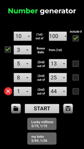 Лото машина для Android — скриншот 4