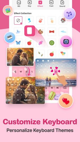 Love Keyboard Themes & Fonts для Android — скриншот 2