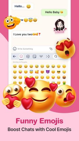 Love Keyboard Themes & Fonts для Android — скриншот 3