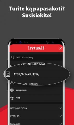 Lrytas для Android — скриншот 2
