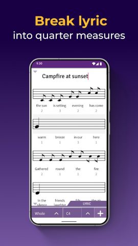 Блокнот песен — Написание для Android — скриншот 4