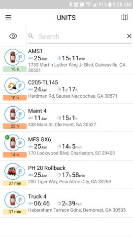MFS Fleet Tracking для Android — скриншот 2