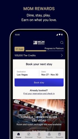 MGM Rewards для Android — скриншот 1