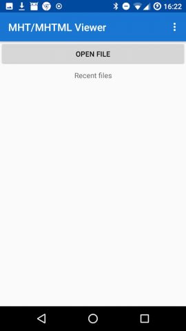 MHT/MHTML Просмотрщик файлов для Android — скриншот 4