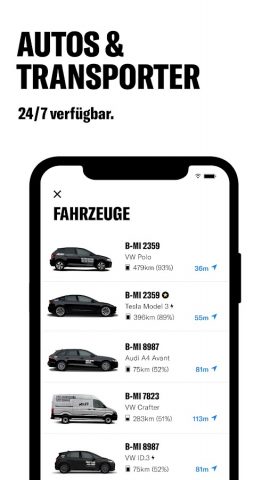 MILES Carsharing & Vansharing для Android — скриншот 2