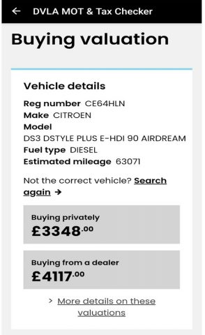 MOT History ROAD TAX Car Check для Android — скриншот 5