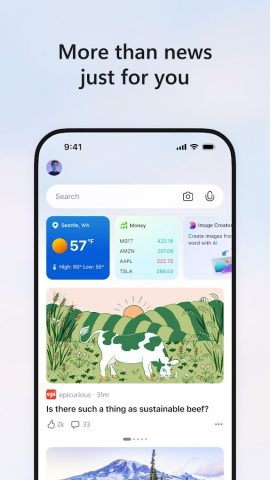 MSN для Android — скриншот 2