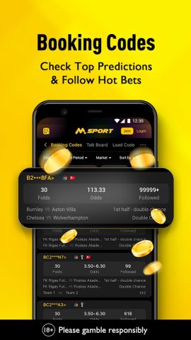 MSport -Sports Betting & Games для Android — скриншот 3