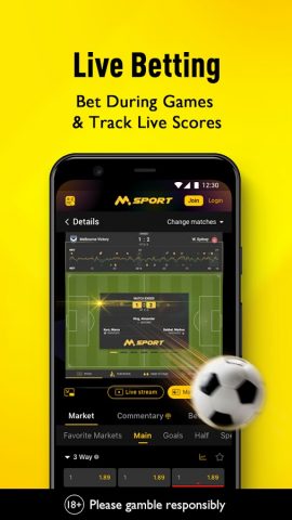 MSport -Sports Betting & Games для Android — скриншот 5