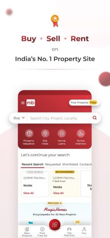 Magicbricks Buy, Rent Property для Android — скриншот 1