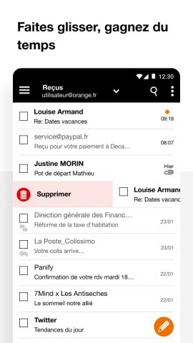 Mail Orange — Messagerie email для Android — скриншот 3